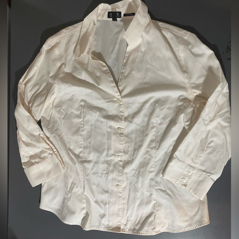 Jones New York Classic White Non-Iron Blouse